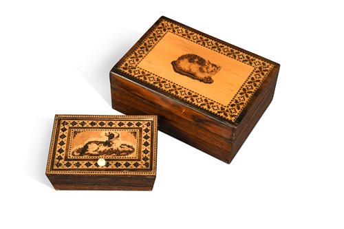 Lot 575 - A Tunbridgeware box