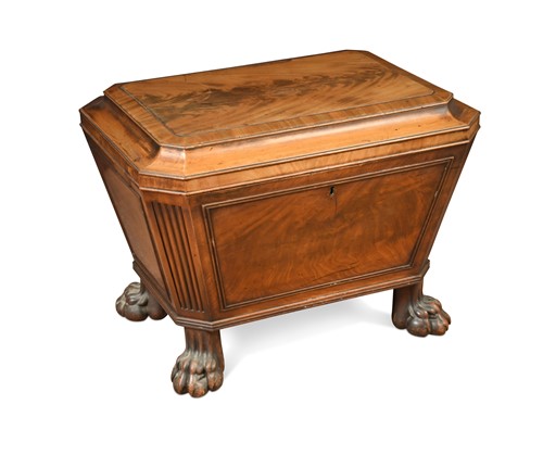 Lot 528 - A Regency mahogany sarcophagus shaped cellarette