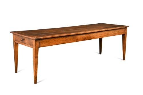 Lot 305 - A fruitwood farm house table, early 19th century