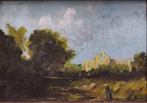 Lot 242 - Follower of Théophile de Bock Wooded landscape...