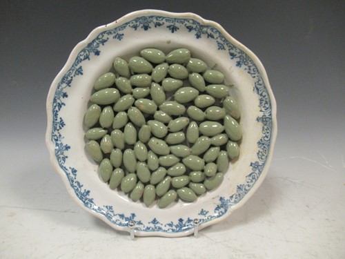 Lot 23 - An 18th century Moustiers faience trompe...