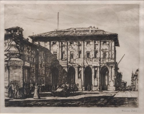 Lot 305 - Francis Dodd View in Parma, Italy drypoint...