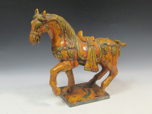 Lot 140 - A large Tang style Urbano Zaccagnini pottery...