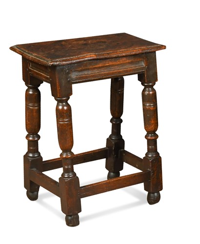 Lot 293 - An oak joint stool, late 17th century