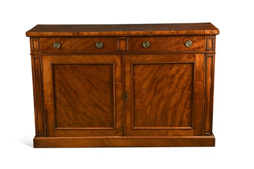 Lot 393 - A George IV mahogany side cabinet