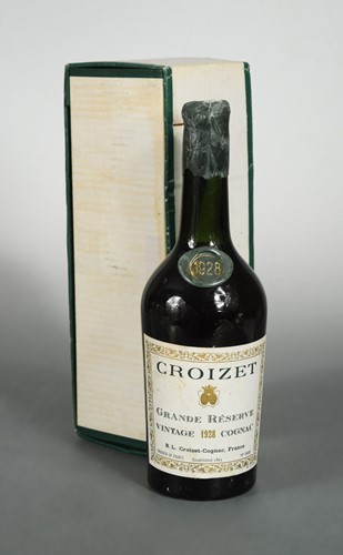 Lot 1220 - Croizet Grande Reserve cognac 1928, with dated...