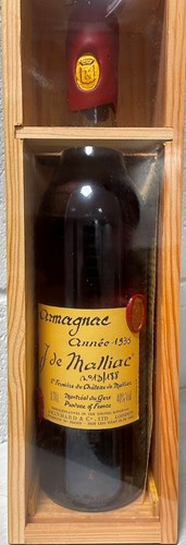 Lot 1245 - J. de Malliac, Armagnac 1935, 70cl, numbered...