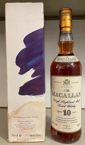 Lot 1208 - The Macallan 10 year old Single Highland Malt...