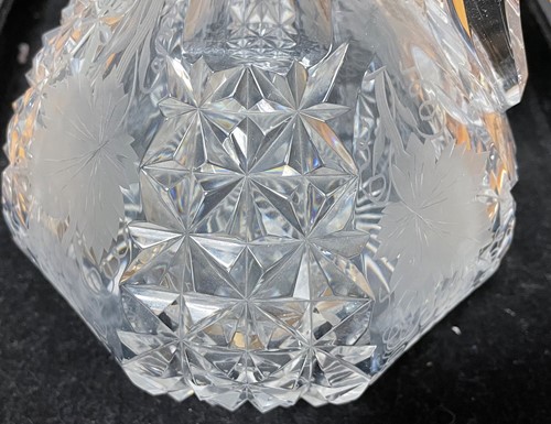 Lot 1146 - A Victorian cut glass claret jug with stopper,...