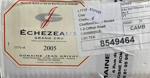 Lot 1154 - Jean Grivot, Echezeaux Grand Cru 2005, 6...