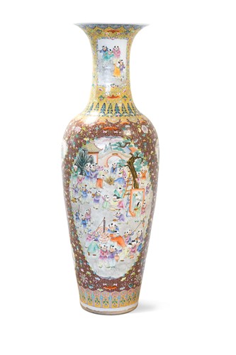 Lot 45 - A massive Chinese porcelain vase, late 20th century