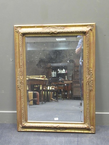 Lot 541 - An Empire style gilt painted rectangular wall...