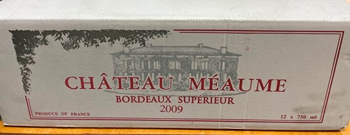 Lot 1157 - Chateau Méaume, Bordeaux Supérieur 2009, 12...