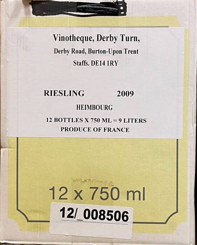 Lot 1170 - Heimbourg Riesling, Zind Humbrecht 2019, 12...