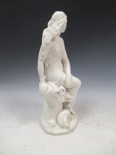 Lot 116 - A Minton parian figure 'Bells Miranda', 39cm high