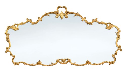 Lot 330 - A large gilt and gesso wall mirror, early 20th century
