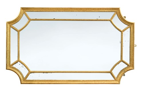 Lot 364 - A gilt wall mirror of classical design, 19th century