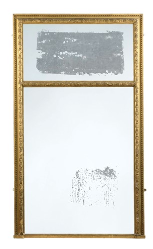 Lot 410 - A gilt and gesso overmantel mirror, 19th century