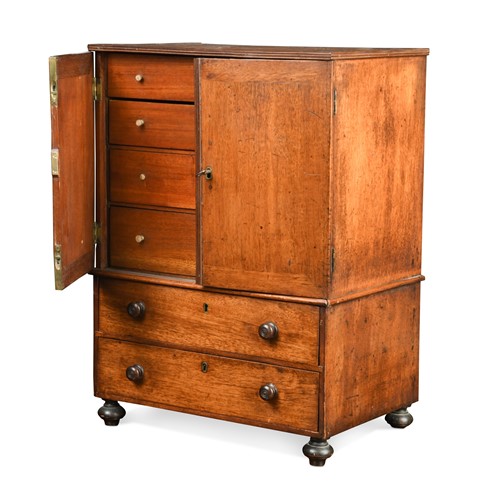 Lot 548 - A miniature mahogany cabinet, early 19th century