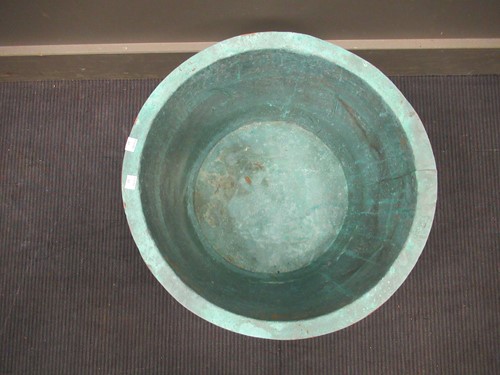 Lot 502 - A Victorian riveted copper planter, 35 x 53cm