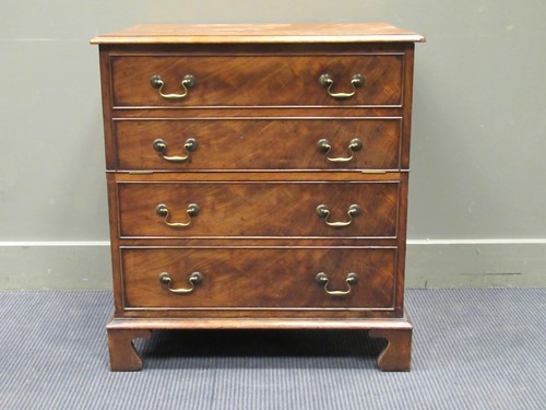 Lot 486 - A Georgian style mahogany cabinet, the...