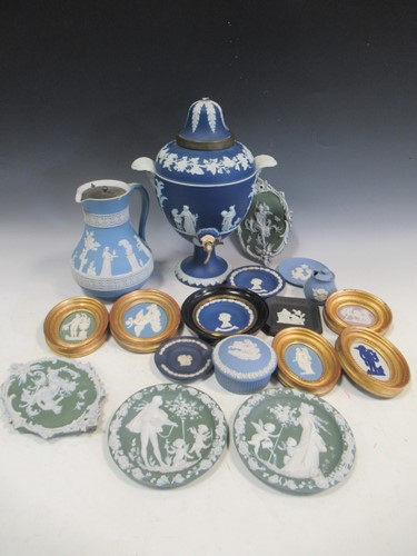 Lot 45 - A collection of Wedgwood jasperware plaques;...