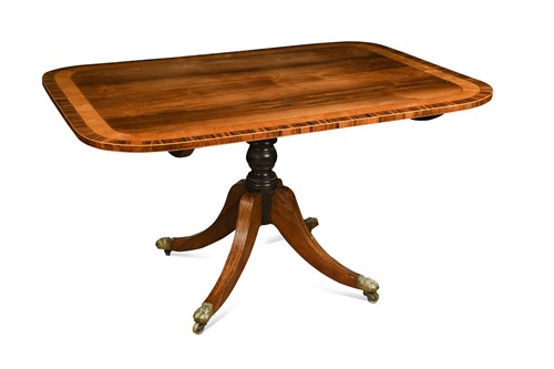 Lot 448 - A Regency rosewood and crossbanded breakfast table