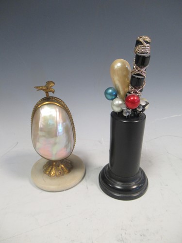 Lot 95 - A late 19th century French table etui, the...
