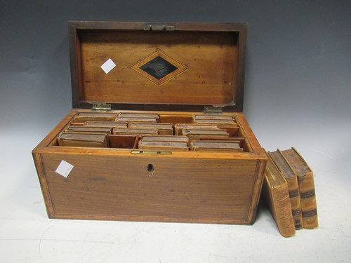 Lot 34 - A tea caddy converted for stationery, Kate...