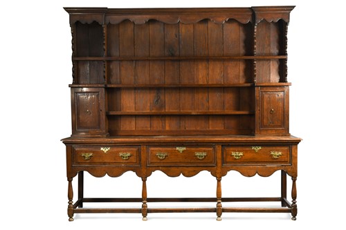 Lot 251 - An oak Welsh dresser, 18th/19th century