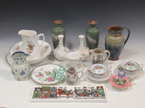 Lot 66 - A pair of 19th century Derby blanc de chine...