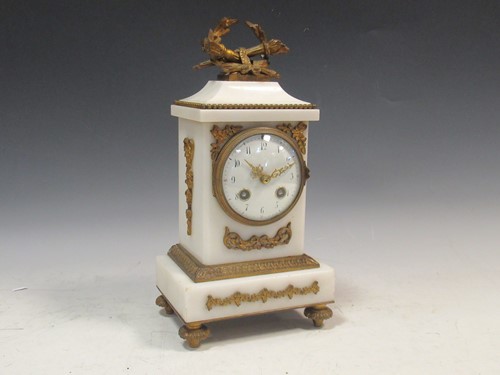 Lot 38 - A Neo-classical style gilt mounted mantel...