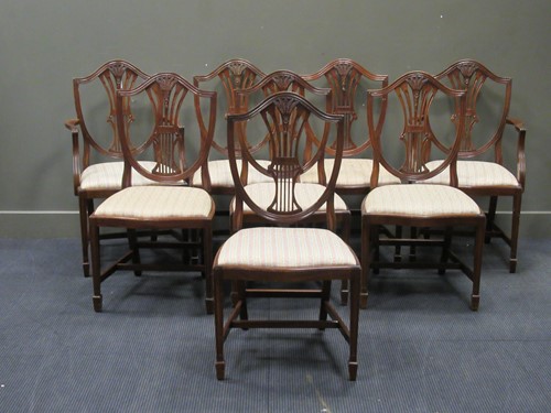 Lot 487 - A set of eight George III style reproduction...