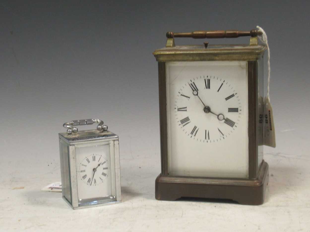Lot 98 - A French carriage clock by Margaine, with gong...