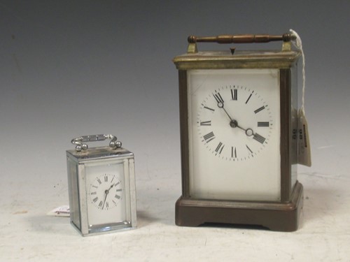 Lot 98 - A French carriage clock by Margaine, with gong...