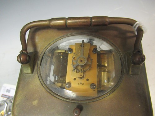 Lot 98 - A French carriage clock by Margaine, with gong...