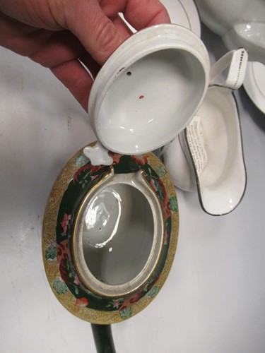 Lot 29 - A 19th century Prattware teapot, a Mason's...