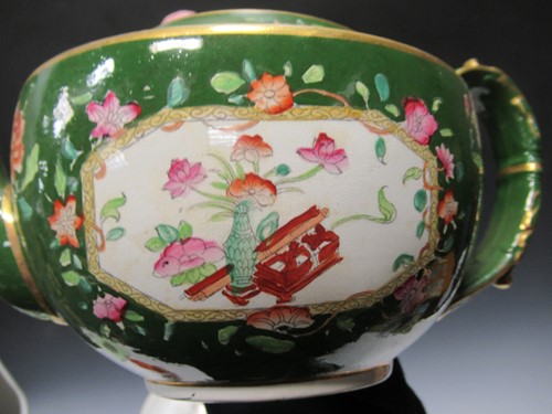 Lot 29 - A 19th century Prattware teapot, a Mason's...