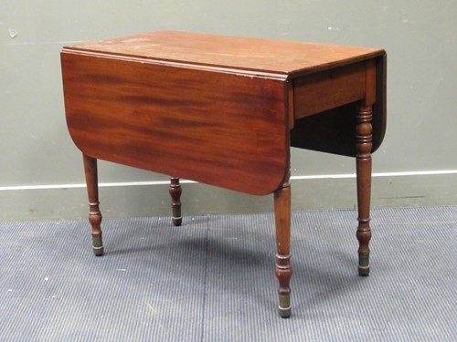 Lot 475 - A 19th century mahogany Pembroke table, the...