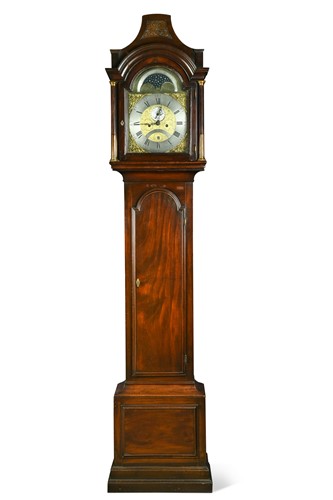 Lot 381 - James Nesmyth, Staines, a George III mahogany longcase clock