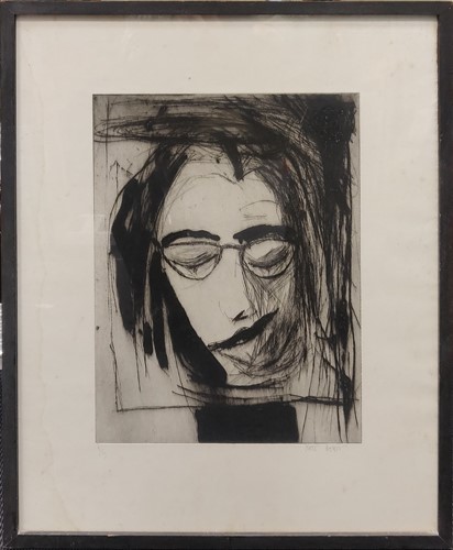 Lot 251 - Kate Boxer Portrait of a woman signed and...