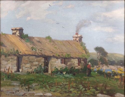 Lot 247 - 20th century Scottish School Cottage in a...