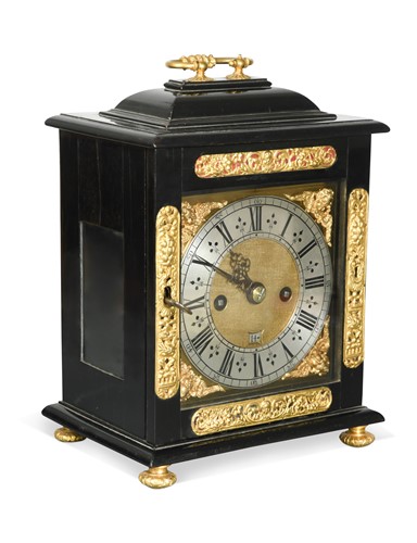 Lot 436A - Henry Younge in the Strand, an ebonised table clock, circa 1680