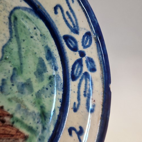 Lot 46 - Anton Lang (1875-1938), an Oberammergau pottery plate, 1922