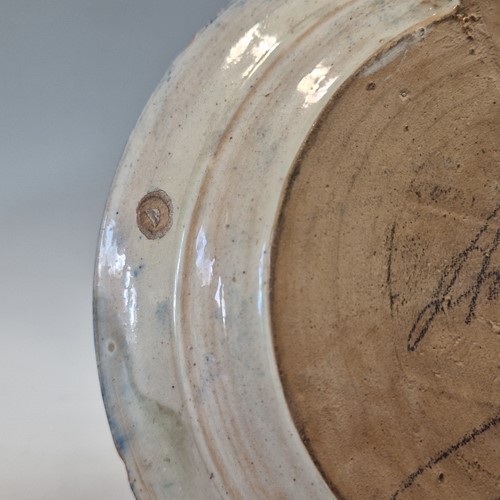 Lot 46 - Anton Lang (1875-1938), an Oberammergau pottery plate, 1922