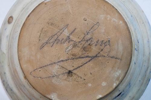 Lot 46 - Anton Lang (1875-1938), an Oberammergau pottery plate, 1922