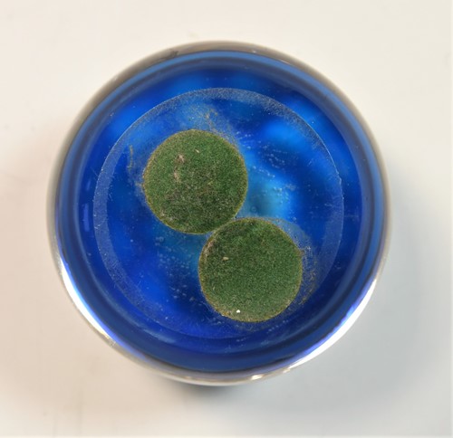 Lot 1 - A small Clichy spaced millefiori glass paperweight