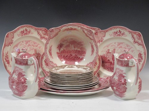 Lot 42 - A collection of Brown and Pink...