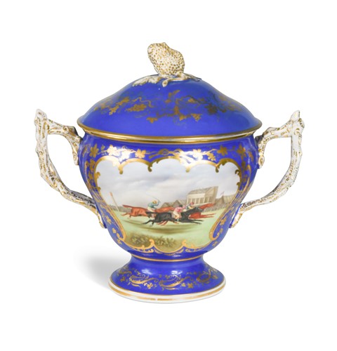 Lot 633 - Racing interest - A Coalbrookdale two-handled trophy cup