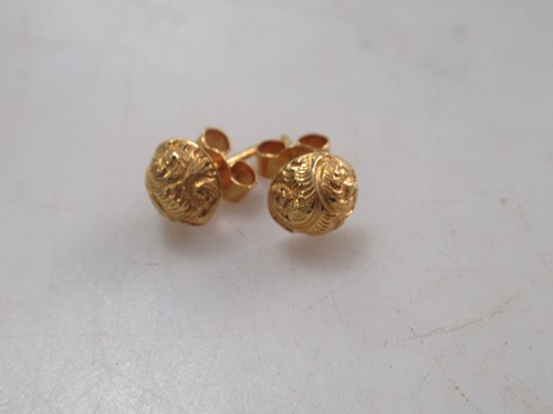 Lot 177 - Five pairs of assorted earrings, hallmarked or...